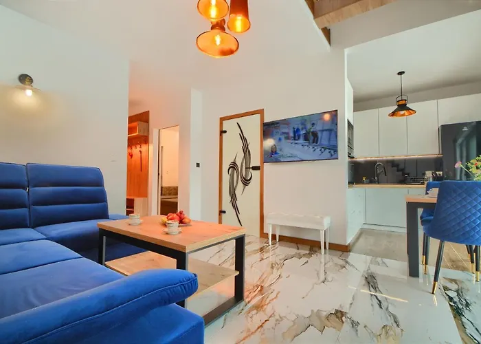 Apartament Marmurowy W Szczyrku Z Widokiem Na Gory Z Dostepem Do Sauny I Jacuzzi W Weekendy, Dwa Miejsca Parkingowe