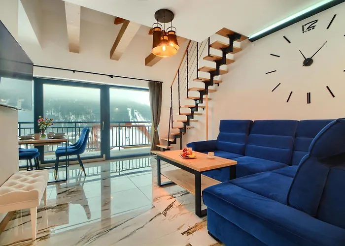 Appartement Marmurowy W Szczyrku Z Widokiem Na Gory Z Dostepem Do Sauny I Jacuzzi W Weekendy, Dwa Miejsca Parkingowe